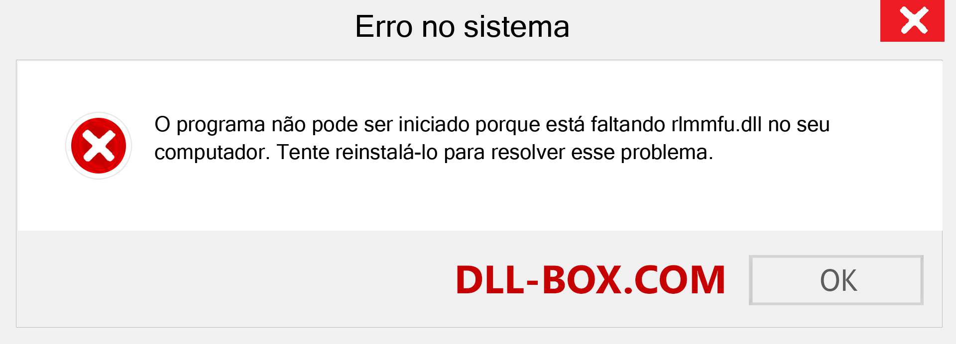 Arquivo rlmmfu.dll ausente ?. Download para Windows 7, 8, 10 - Correção de erro ausente rlmmfu dll no Windows, fotos, imagens